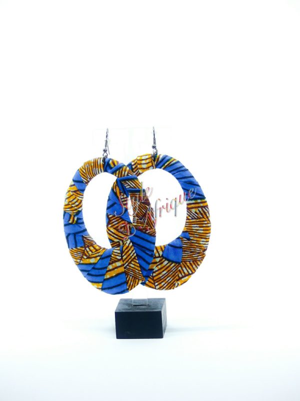 boucles d'oreilles créoles femme wax africain ethnique. bijoux wax femme africaine, bijoux fantaisie, breloque africaine, bijoux ethniques, bijoux bohème, bijoux traditionnel chic