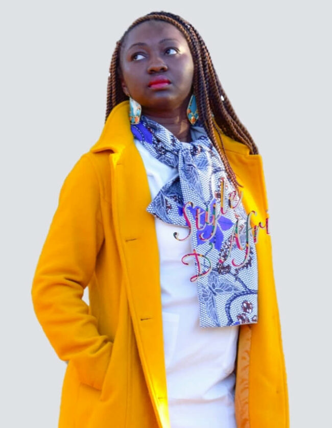 Echarpe Fleurs d'automne écharpe wax africain ankara doublé polaire. écharpe d'automne foulard doublé polaire hiver mixte snood en wax africain
