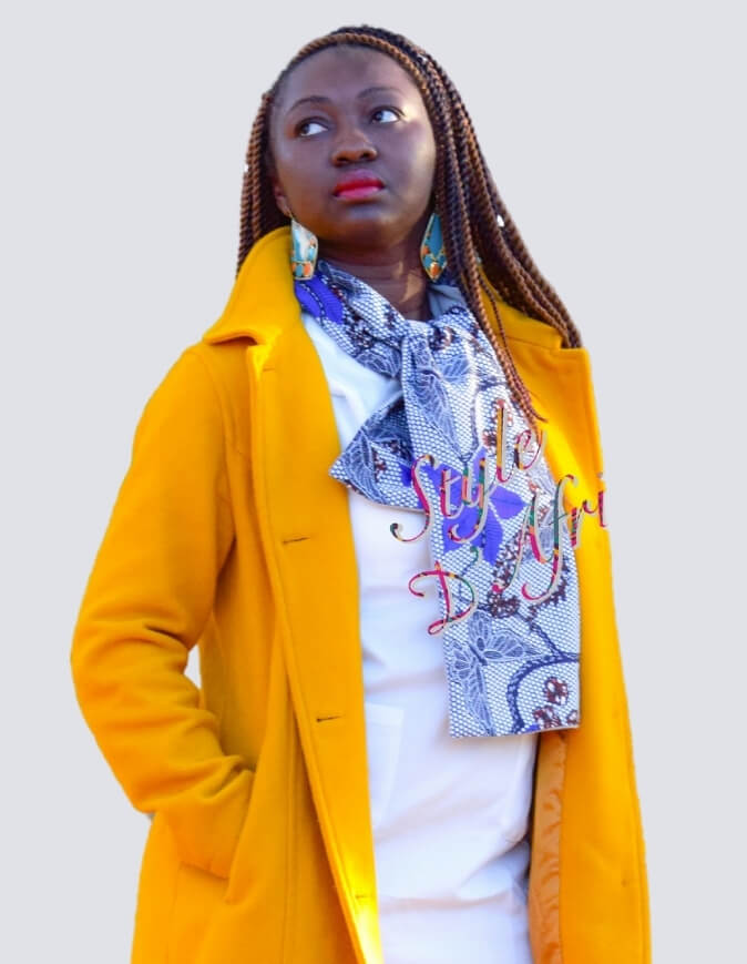 Echarpe Fleurs d'automne écharpe wax africain ankara doublé polaire. écharpe d'automne foulard doublé polaire hiver mixte snood en wax africain