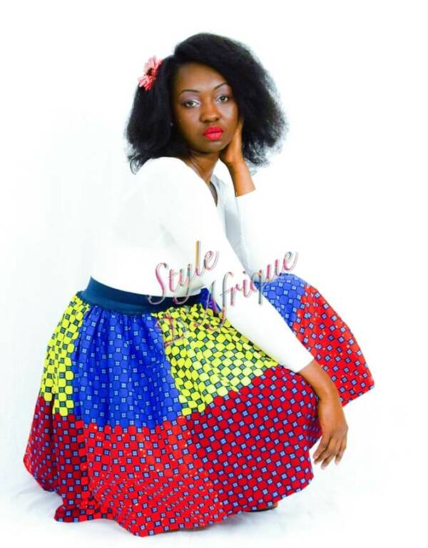 Jupe plissée à carreaux, jupe patineuse évasée wax africain femme. jupe patineuse wax africaine ethnique jupe midi africaine wax pagne pour femme fleuri été