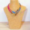 collier ras de cou wax africain ethnique. bijoux collier wax femme africaine, bijoux fantaisie, breloque africaine, bijoux ethniques, collier bohème, collier traditionnel chic