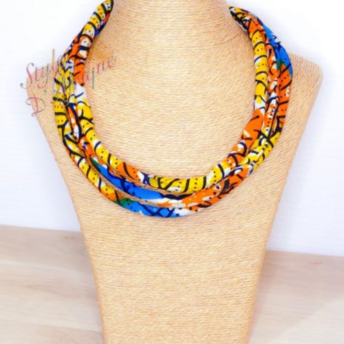 collier ras de cou wax africain ethnique. bijoux collier wax femme africaine, bijoux fantaisie, breloque africaine, bijoux ethniques, collier bohème, collier traditionnel chic