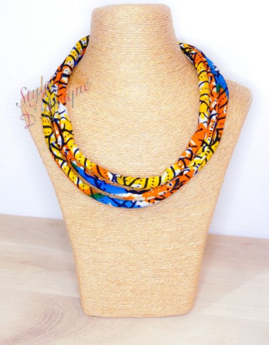 collier ras de cou wax africain ethnique. bijoux collier wax femme africaine, bijoux fantaisie, breloque africaine, bijoux ethniques, collier bohème, collier traditionnel chic