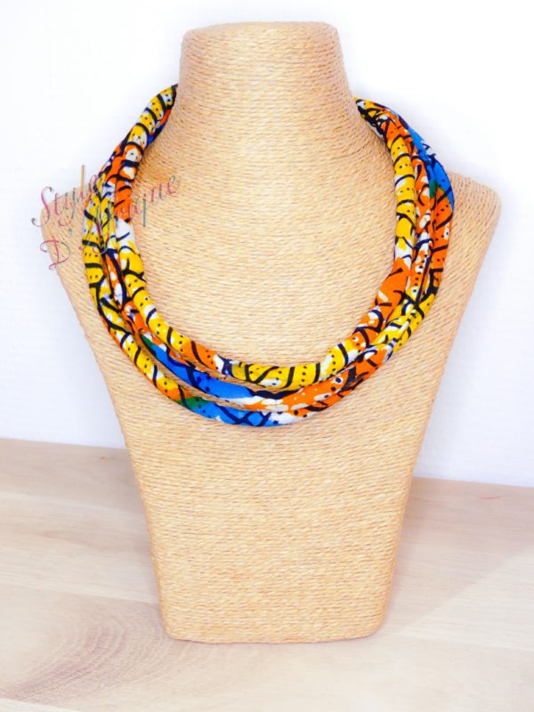 collier ras de cou wax africain ethnique. bijoux collier wax femme africaine, bijoux fantaisie, breloque africaine, bijoux ethniques, collier bohème, collier traditionnel chic