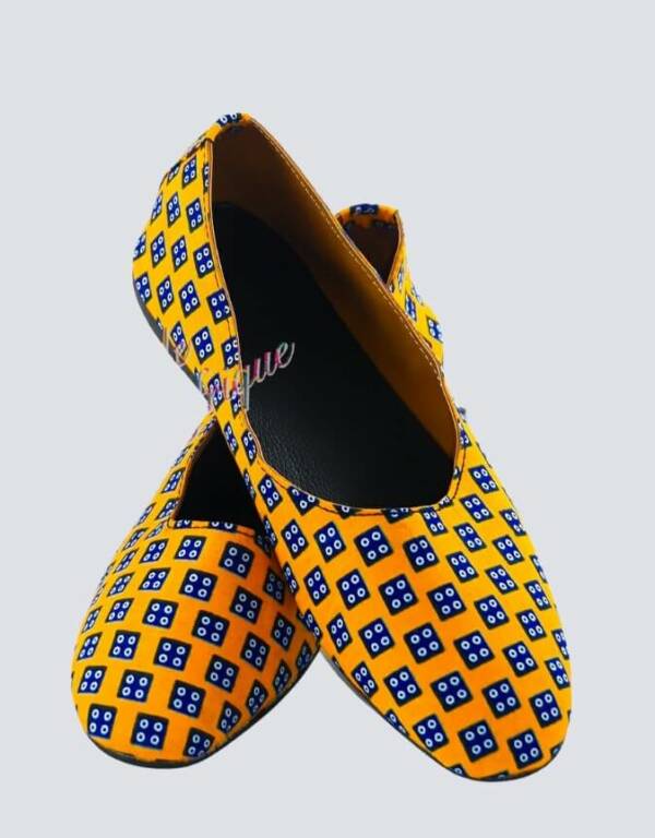 ballerine wax africain pour femme