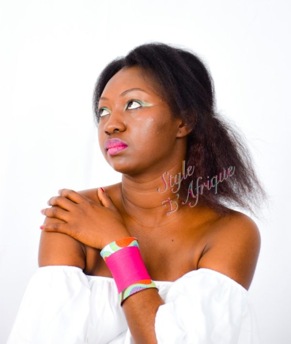 manchette bracelet wax africain femme été ethnique