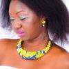 collier ras de cou wax africain ethnique. bijoux collier wax femme africaine, bijoux fantaisie, breloque africaine, bijoux ethniques, collier bohème, collier traditionnel chic
