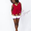 short Kente mode africaine en pagne ethnique d'été