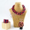 PARURE massaÏ avec gourmette en wax ensemble bijoux wax africain ethnique. bijoux en pagne africain bijoux de luxe africain collier etchnique collier multirangs collier africain wax collier africain collier tribal boucles d'oreilles femme cadeau été bijoux estival bijoux coloré manchette wax manchette africaine manchette bracelet bracelet pagne femme africaine bijoux africains traditionnels