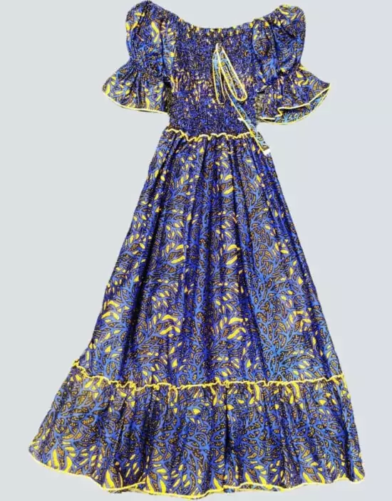 Jolie robe été évasée robe évasée wax africain femme. robe courte été wax africain bohème chic femme, robe de bal, robe été, robe de cérémonie femme, robe longue fleurie