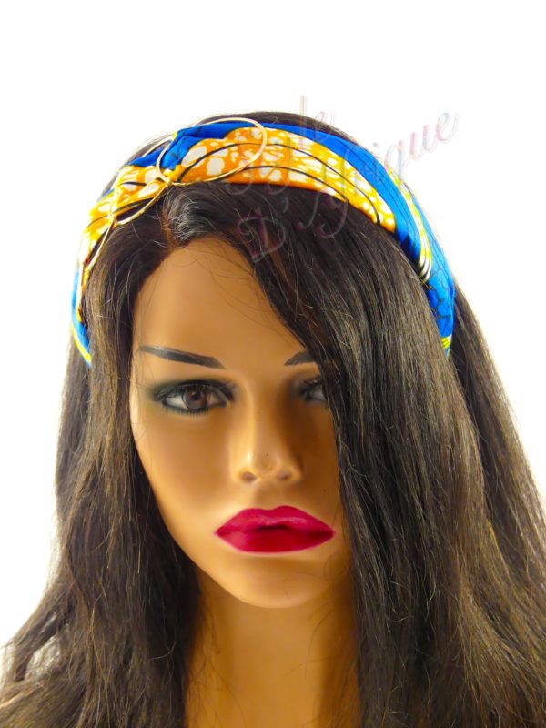 serre tête wax africain pour cheveux. Headband wax éthnique africain, Bijoux de tête, Bandeau pour cheveux ethnique tissu wax : Cadeau pour femme été