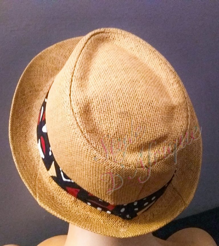 capeline chapeau paille wax africain ethnique homme