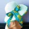 capeline chapeau paille wax tissu africain ankara. Chapeau capeline avec imprimé ethnique femme multicolore wax