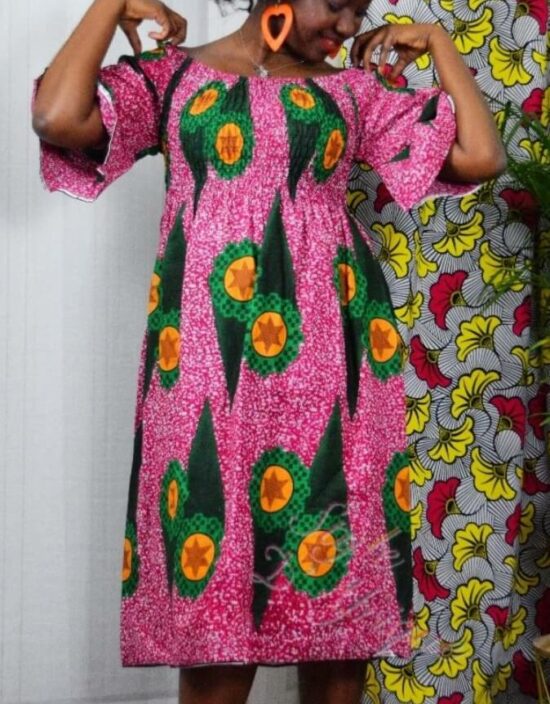 Robe évasée violet, robe évasée wax africain femme. robe courte été wax africain bohème chic femme, robe de bal, robe été, robe de cérémonie femme, robe longue fleurie