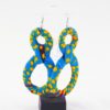 boucles d'oreilles en huit wax africain ankara