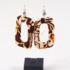 Boucles d'oreilles Casiope, boucle d'oreille pendante wax africain ankara