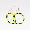 Boucles d'oreilles Nkayi, boucles d'oreille créole wax africain