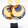 boucles d'oreille en wax, Boucles d'oreilles tissu africain