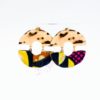 boucles d'oreille Flowers wax africain