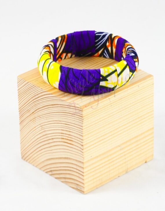 bracelet wax africain feuillage