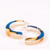 boucles d'oreilles lune, créoles wax africain ethnique