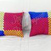 coussin de décoration wax pour la maison. Tissu ethnique, tissu bohème, décoration zen, housse de coussins.
