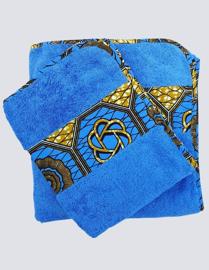 drap de bain vert serviette wax