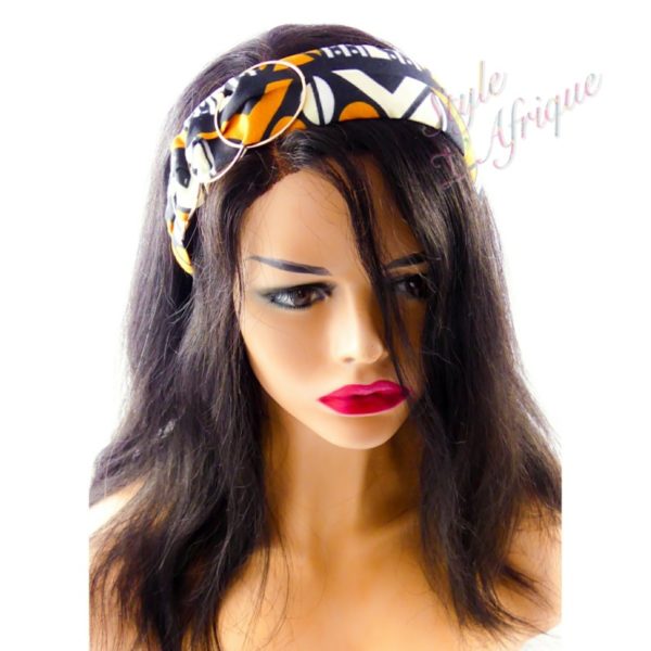 serre tête wax africain pour cheveux. Headband wax éthnique africain, Bijoux de tête, Bandeau pour cheveux ethnique tissu wax : Cadeau pour femme été