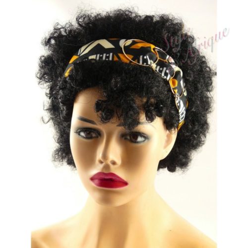 Serre-tête bandeau bogolan serre tête wax africain pour cheveux. Headband wax éthnique africain, Bijoux de tête, Bandeau pour cheveux ethnique tissu wax : Cadeau pour femme été