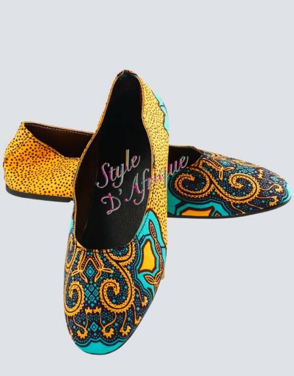 ballerine wax africain pour femme