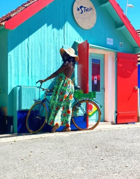 Robe BAMBARA soie vert