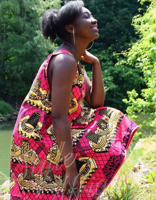 robe wax femme africaine été
