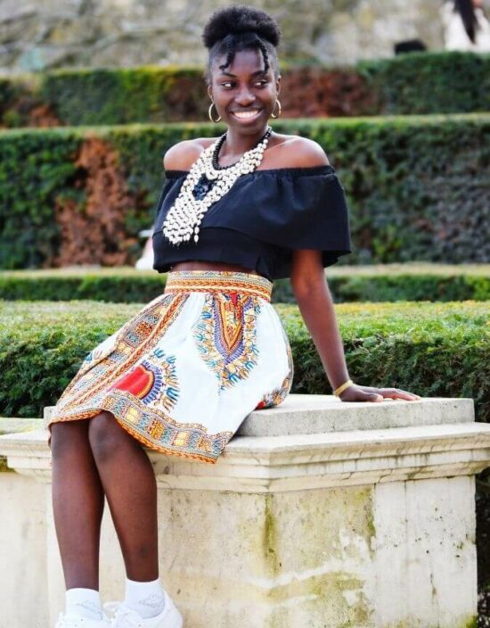 jupe dashiki africain femme chic moderne traditionnelle