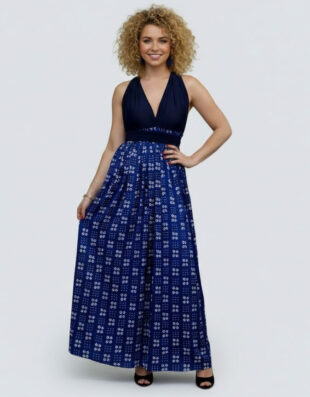 Robe BAMBARA soie bleue