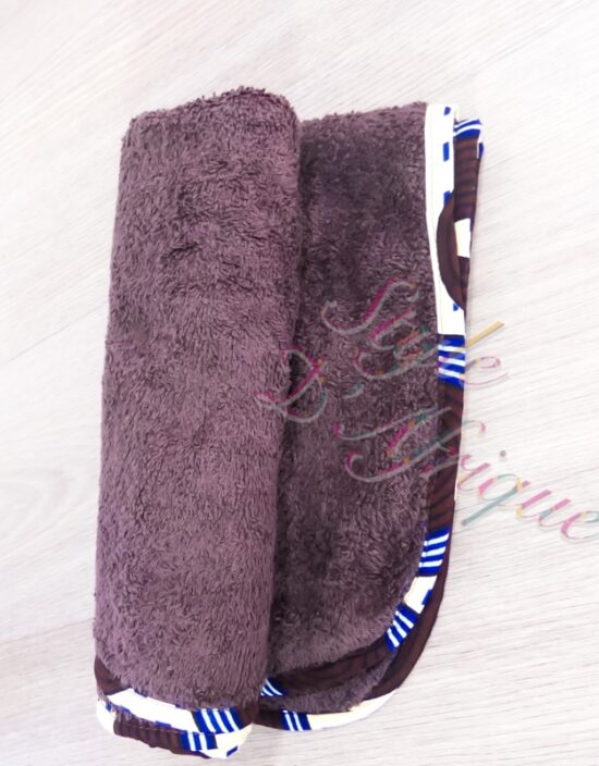 ensemble de bain bavoir serviette gant de toilette wax enfant bébé naissance africain layette puériculture