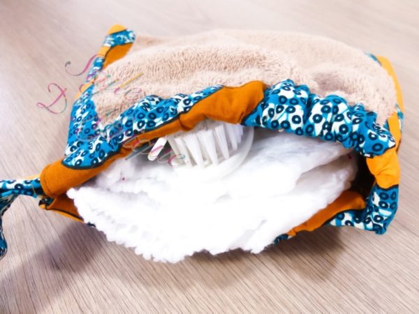 ensemble bavoir serviette gant de toilette wax enfant bébé naissance africain layette puériculture