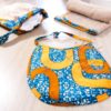 ensemble bavoir serviette gant de toilette wax enfant bébé naissance africain layette puériculture