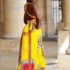 robe longue été dashiki africain bohème chic femme,