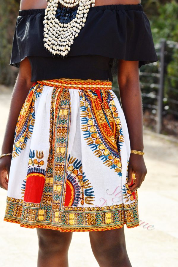jupe dashiki africain femme chic moderne traditionnelle
