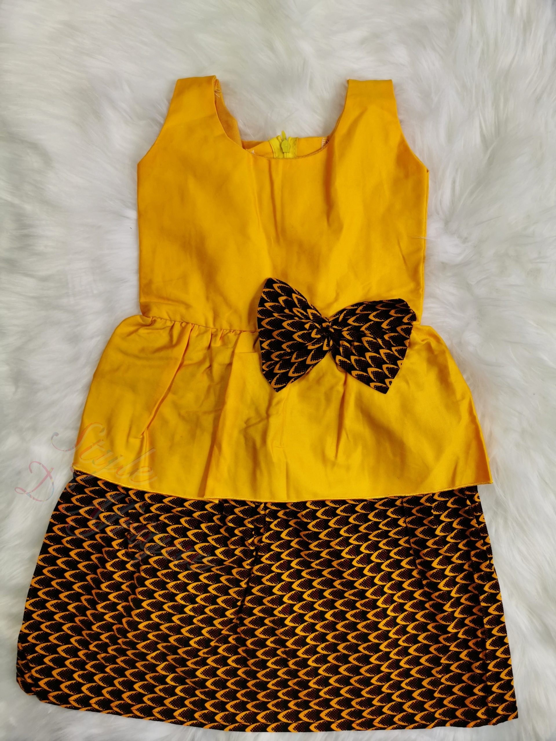 Robe en wax pour petite fille online