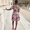 robe été wax africain femme ethnique chic moderne traditionnelle