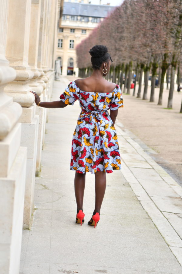 robe été wax africain femme ethnique chic moderne traditionnelle