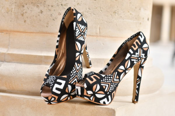 escarpin wax africain femme été