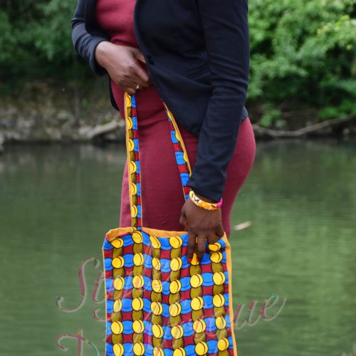 totebag tote-bag Sac pochette wax africain ankara