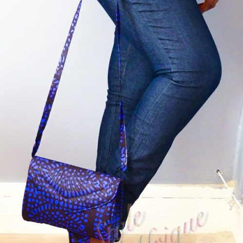 ensemble sac à main pochette wax et sandales ankara africain ethnique