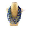 bijoux collier wax multirangs femme africaine, bijoux fantaisie, breloque africaine, bijoux ethniques, collier bohème, collier traditionnel chic