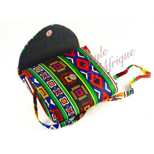 sac à main pochette wax et sandales ankara africain ethnique