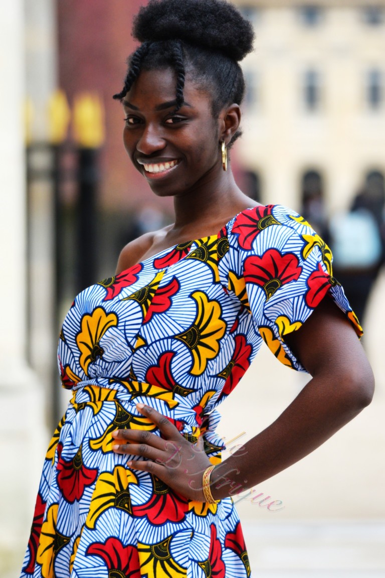 robe été wax africain femme ethnique chic moderne traditionnelle