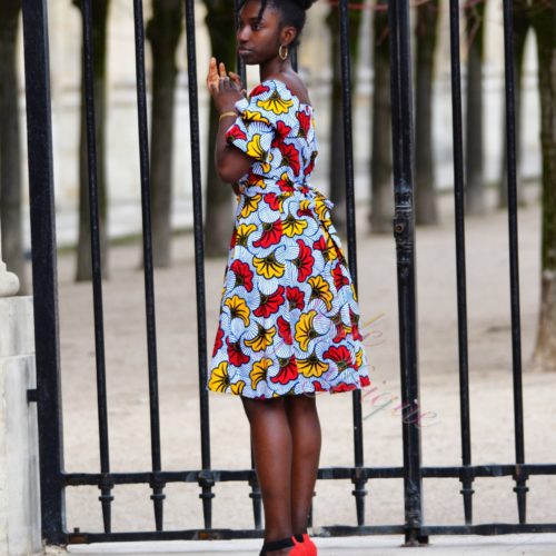 robe été wax africain femme ethnique chic moderne traditionnelle