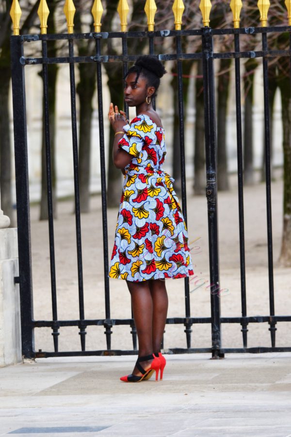 robe été wax africain femme ethnique chic moderne traditionnelle